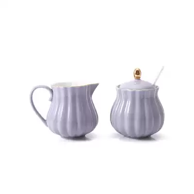 Ceramic European-style mini small milk jug Sugar jug Nordic cute coffee milk jug Western-style milk cup with mouth pointed mouth milk jug