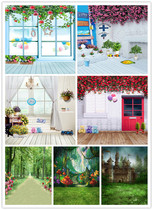 New childrens photography background studio landscape theme background paper baby photo wedding photography background cloth promotion