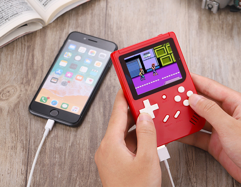 Sạc máy trò chơi kho báu 300 trò chơi Sạc kho báu 4000 mAh cầm tay mini hoài cổ FC cầm tay trò chơi cầm tay - Bảng điều khiển trò chơi di động máy chơi điện tử cầm tay