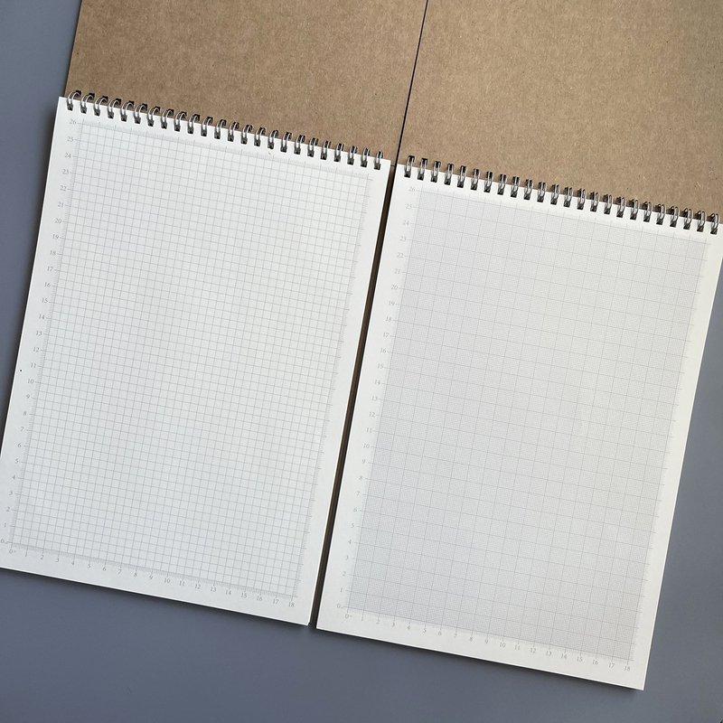 1mm Fine Grids Coordinate Book 5mm Scale Drawing Design Book First Quadrant Coordinate Grids Hand-Painted Notebook