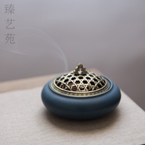 Ceramic incense burner home for Buddha incense stove pan incense tower incense tea ceremony powder sandalwood stove incense burner