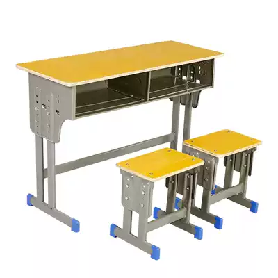 School desks and chairs High school primary school students tutoring class training class desks single and double lifting tables and chairs factory direct sales