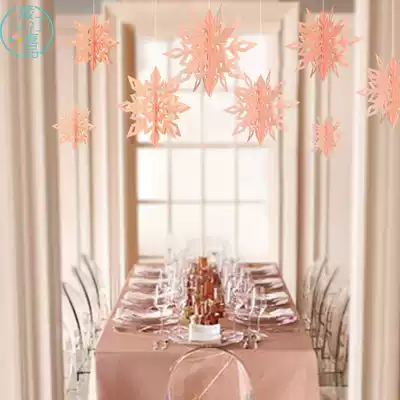 New Year's Day New Year's Day Snowflake Hanging Party Frozen Decoration Decoration Supplies Pendant Pendant Decoration