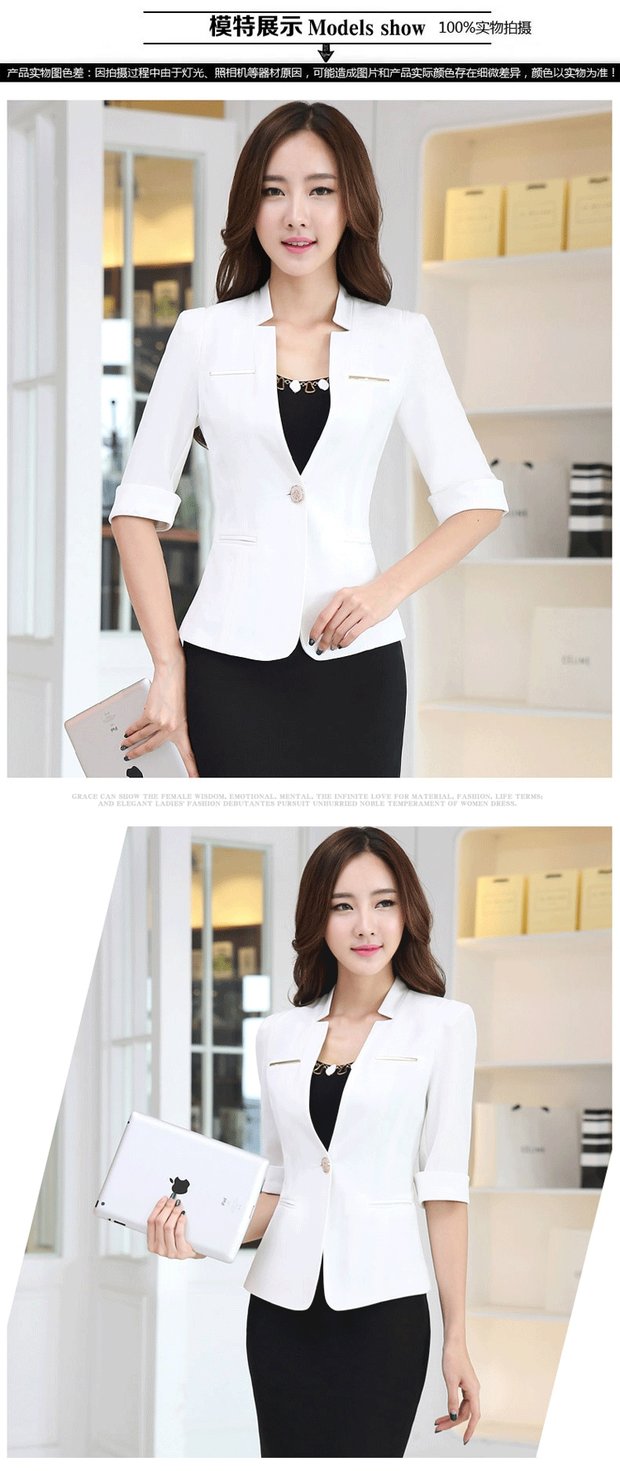 Chuyên nghiệp nhỏ phù hợp với nữ mùa xuân và mùa thu phù hợp chuyên nghiệp trong tay áo váy người đẹp dụng cụ váy áo phù hợp với phụ nữ các kiểu áo sơ mi họa nữ đẹp