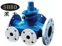 Shanghai Haibin Valve supplies BX44W-16C cast steel flange asphalt special insulation three-way plug valve DN150