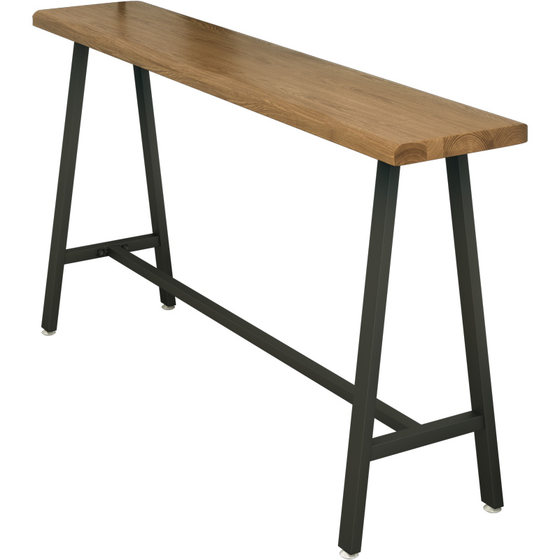 단단한 나무 바 테이블 상업 캐주얼 간단한 홈 발코니 높은 테이블과 의자 조합 벽 긴 테이블 바 테이블