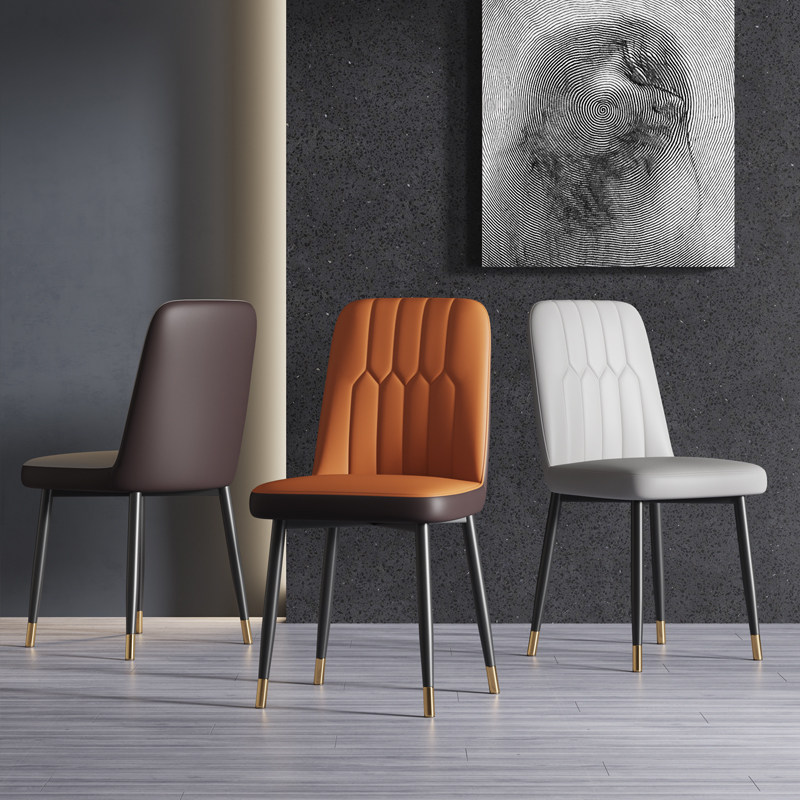 Nordic chairs Home dining table Light luxury dining chair Modern minimalist study desk makeup stool backrest bedroom
