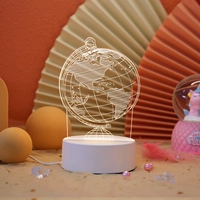 Молоко белое USB Night Light Light Earth