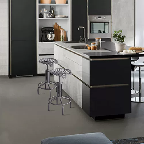 Стул бара промышленного стиля может быть поднят на столовых стульях ретро -бары стул B & B Cafe Creative Cast Iron Chair Grey Grey