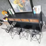 Ретро чугунные бары стулья B & B креативная индустрия ветра с высоким табуретом