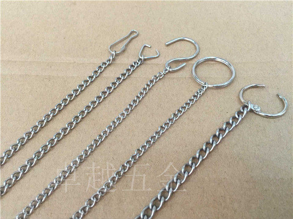 Stainless Steel Billboard Chain Sub stainless steel fine chain hanging chain Poster Rod Metal Pendant Chain Indication Chain
