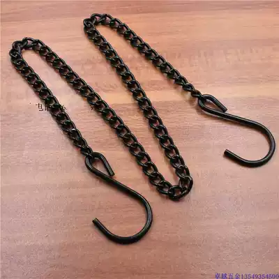 2 0 wire electric plating black chain black iron chain Black thick chandelier chain partition decoration iron
