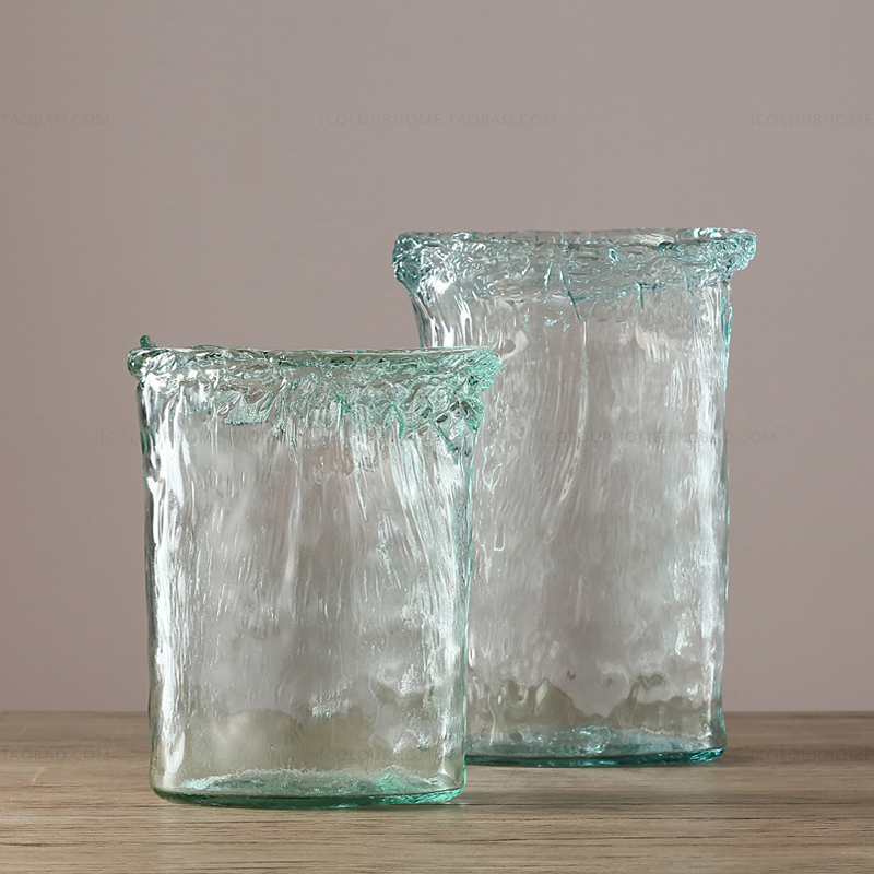 Caragle Spain imports eco-friendly glass European-style vase Pandora series of oval flower inserts