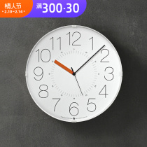Caragle Japan Original imported Lemnos Nordic minimalist modern digital clock Living room Xuanguan Book room hanging bell