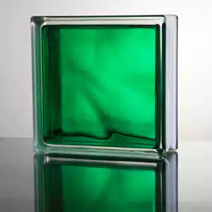 Jinghua glass brick direct sales inside color Green dry and wet brick wall partition porch greenhouse factory warehouse direct sales