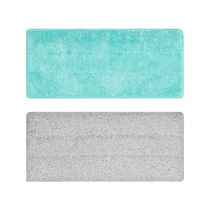 Double-sided slit flat drag replacement mop 1 pair