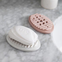 Two-in-one soap box with drain hole hollow soap rack clothing cleaning brush multifunctional soft silicone soap box