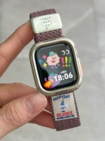 Дымчато-фиолетовый + звездный свет, трехмерная мягкая плетеная магнитная пряжка в виде ракушки в виде собаки