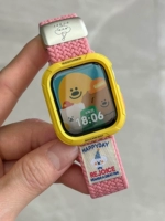 Оранжево-розовая + желтая трехмерная мягкая магнитная пряжка в виде ракушки