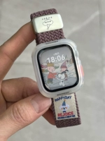 Дымчато-фиолетовый + полупрозрачная трехмерная мягкая плетеная магнитная пряжка в виде ракушки