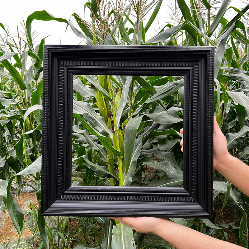 New Classical Solid Wood Oil Painting Frame Outer Frame Black Picture Frame Marble Frame Simple Photo Frame Mirror Frame Framing Puzzle