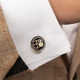 <Time Comes and Turns> Movement Cufflinks Men's Fashion Light Luxury Style French Shirt Cuff Buttons Haute Couture Gift