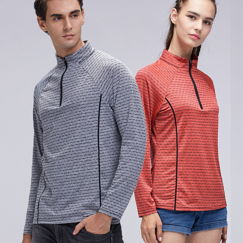 Hiking Hills Clothes Women Climbing Autumn Outdoor Breathable Long Sleeves Sports Speed Dry Clothes T-shirt Running Quick Dry Clothes Big Size Men