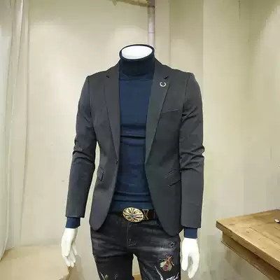 Spring men's Korean casual one-piece suit men's slim wild suit men's jacket simple handsome small suit