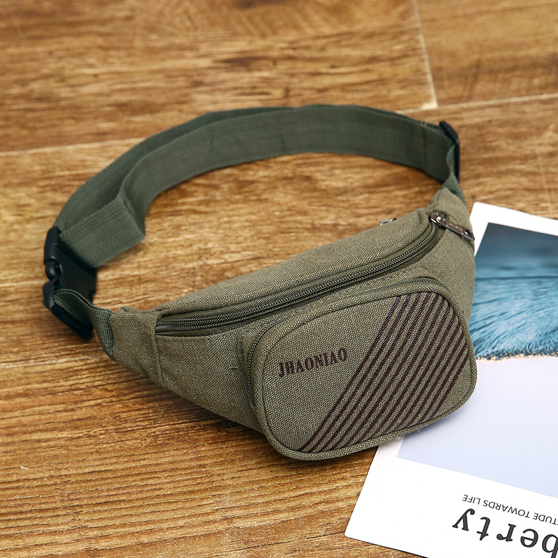 New Men's Wallet Canvas Men's Hangbag Bag Changpocket Mobile Bag Portable to Sell Cuisine for Business Little Bag