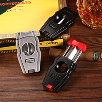 CIGARLOONG Cigar Cutter Metal Stainless Steel Thickened Travel V-shaped Cigar Cutter Gift Box