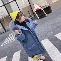Boys and girls down jacket long 2019 new tide children children winter Korean version of foreign style anti-season clearance