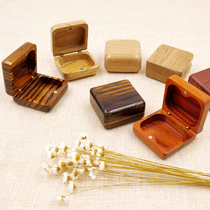 Mini jewelry box Wooden box Ring earrings Guzheng nail box Portable jewelry storage box Creative gift box