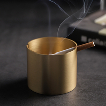Nordic brass light luxury ins style creative personality car ashtray home living room office ashtray ornaments