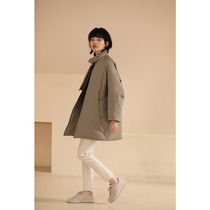 Miss Hua tooth Chen Ai Jiadong slim warm 90 white duck down tie waist small short down jacket jacket