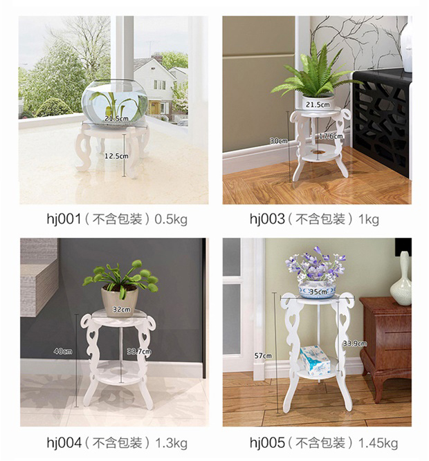 Hoa khung châu Âu gỗ rắn nhiều lớp màu xanh lá cây kệ sàn ban công đơn giản trong nhà phòng khách giá chậu cung cấp đặc biệt - Kệ kệ giày