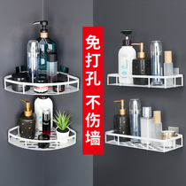 Hole-free bathroom shelf Shower gel shelf Toilet toilet pylons Toilet bathroom sink wall hanging