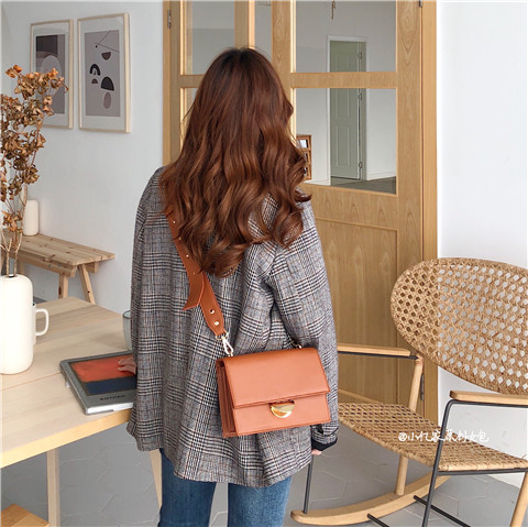 Túi xách túi xách mới 2019 thời trang trên túi nhỏ mới cao cấp cảm nhận về bầu không khí đơn giản rộng vai đeo vai Messenger túi xách - Túi xách nữ túi michael kors