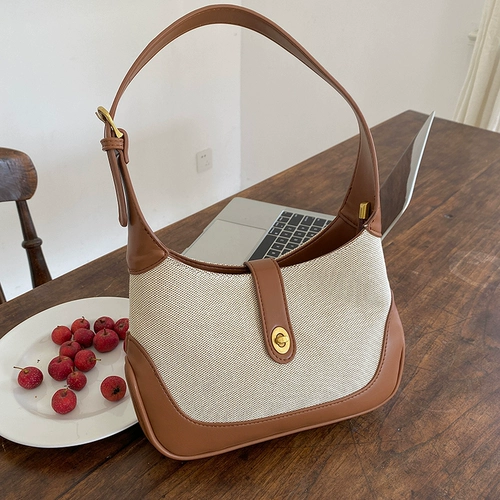 Ретро сумка на одно плечо, небольшая брендовая портативная сумка подмышку