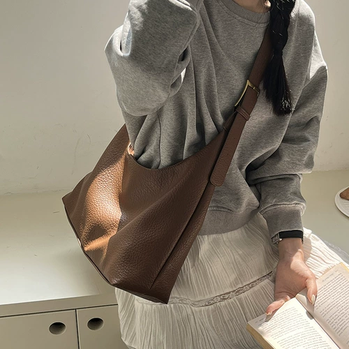 Вместительная и большая сумка через плечо, ретро универсальная сумка на одно плечо, премиум класс