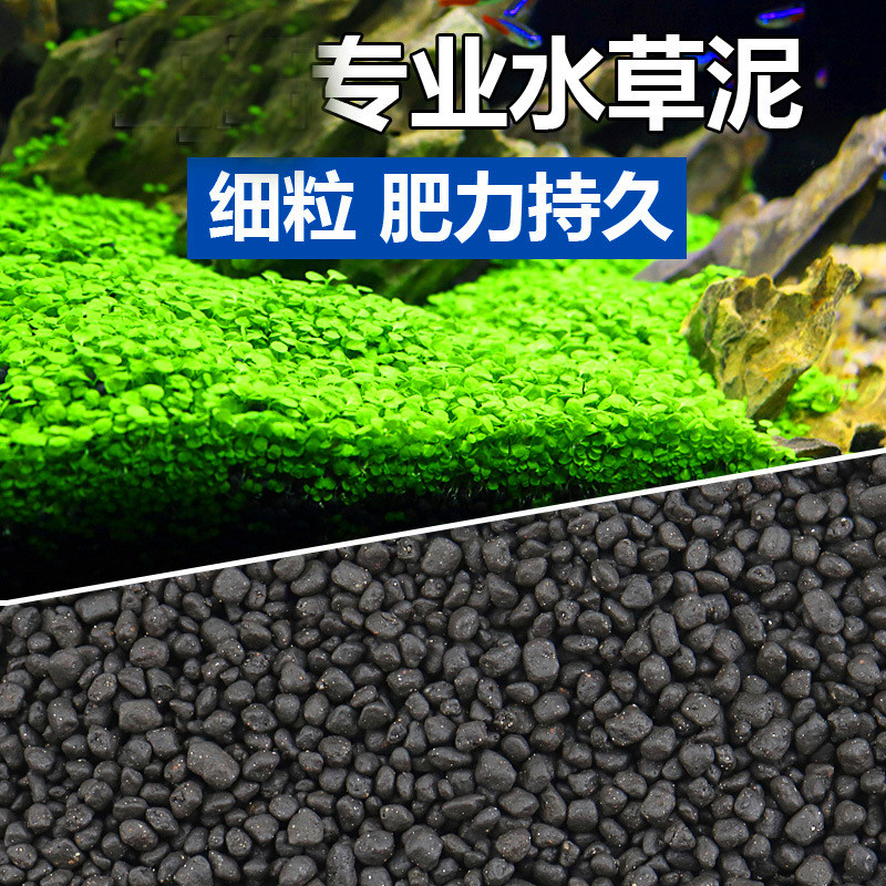Ecological fish tank building scenery water grass mud bottom sand free from washing plant nutrition water purifying soil living body light planting ceramsite sand plan