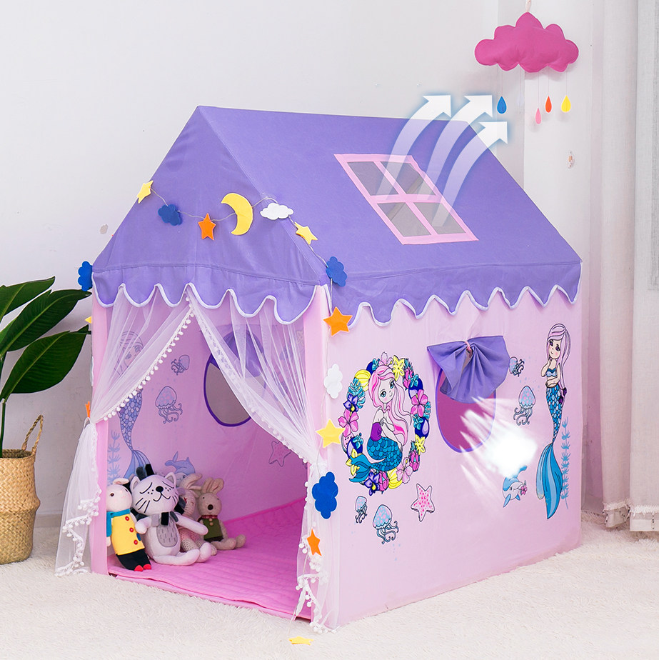 Large children's tent Princess game house Baby house Indoor bed artifact Boy girl dress up wine toy