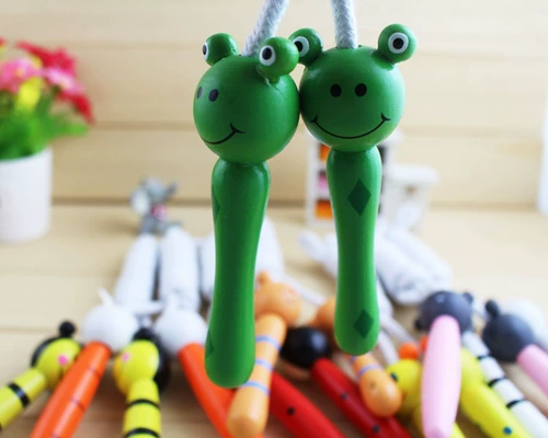 Детская скакалка для детского сада, дорожная деревянная мультяшная милая игрушка с животными, 5-6-7-8-10 лет