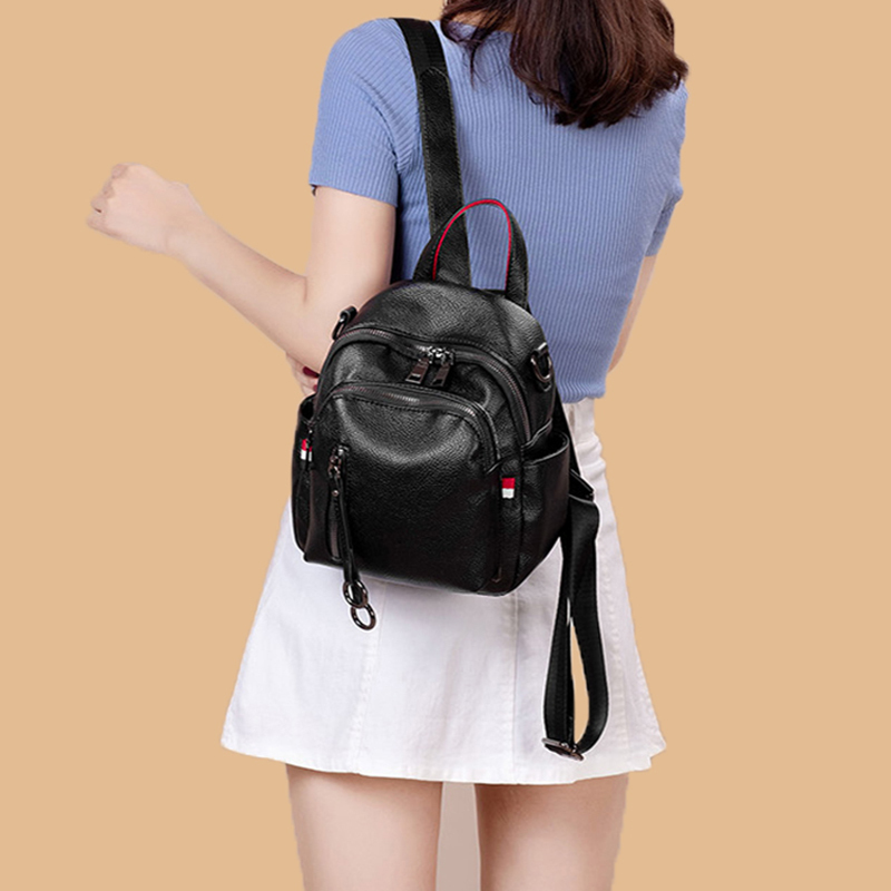 Light Luxury Fashion Genuine Leather Backpack for Women 2026 New Versatile Soft Leather Casual Travel Cowhide Super Popular Small Backpack