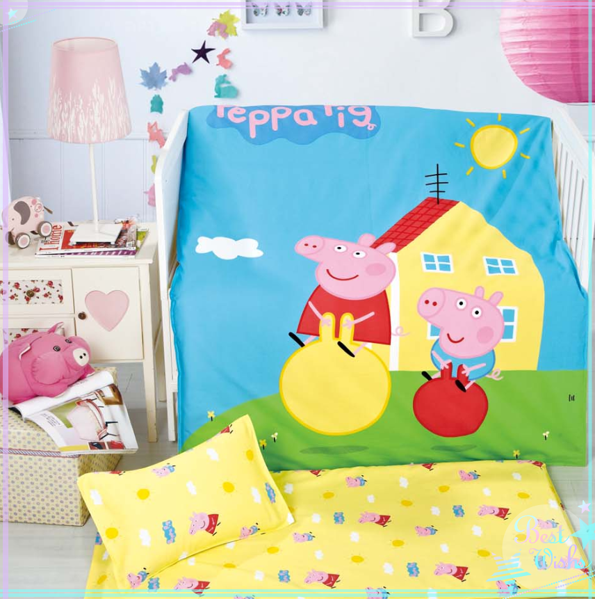 Kindergarten quilt Three-piece core cotton children's quilt Six-piece baby nap quilt Cartoon cotton quilt