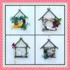 Simulation flowers, birds, squirrels, pigeons, dried branches, kindergarten creative ornaments, aerial charms, environmental decoration, decoration
