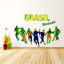 Brazilian Football Team English Boost Games Stickers Bedroom Living Room Window windows removable transparent applid wall stickers