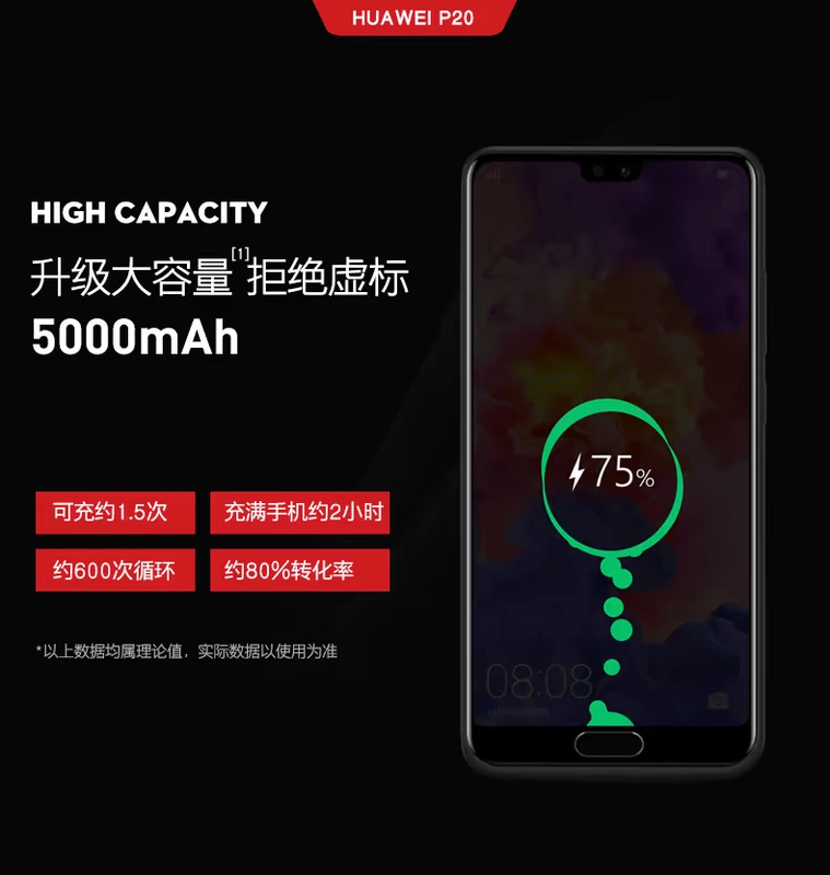 Huawei P20 / pin kẹp P20pro cộng dành riêng sạc điện Po không dây điện thoại di động vỏ siêu mỏng - Ngân hàng điện thoại di động