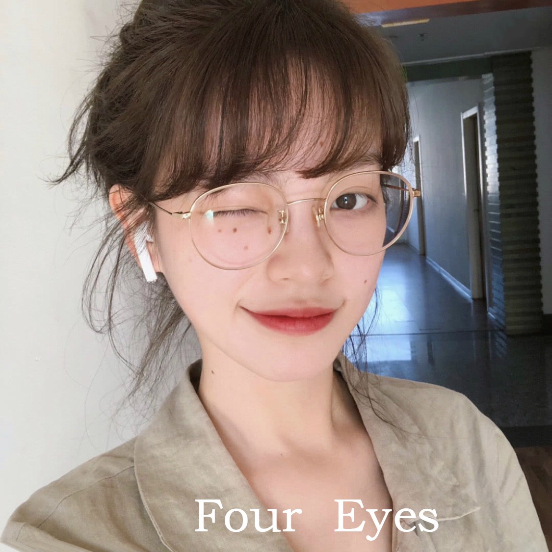 Ultralight Net Red Eye frames Inwind female large face Slim Shake the same student spectacle frame can be worthy of myopia