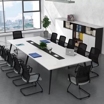 Conference table long tables simple modern office desk conference room training reception to discuss long tables and chairs