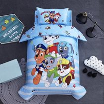 Childrens park bedding Baby kindergarten quilt three-piece cotton cotton nap with core Six-piece set Woof team